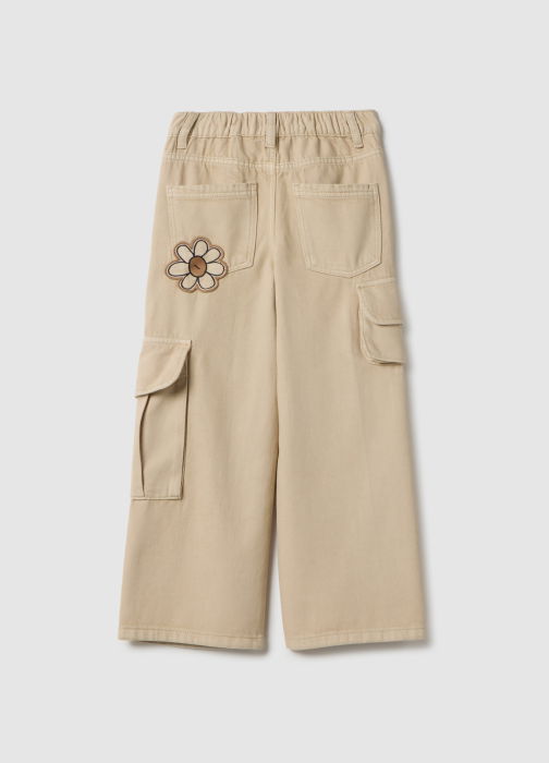 OVS Kids Pantaloni Gabardin Sesame Fete 3-10 Ani [2]