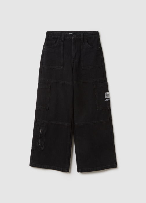 OVS Kids Pantaloni Negri Fete 10-15 Ani [4]