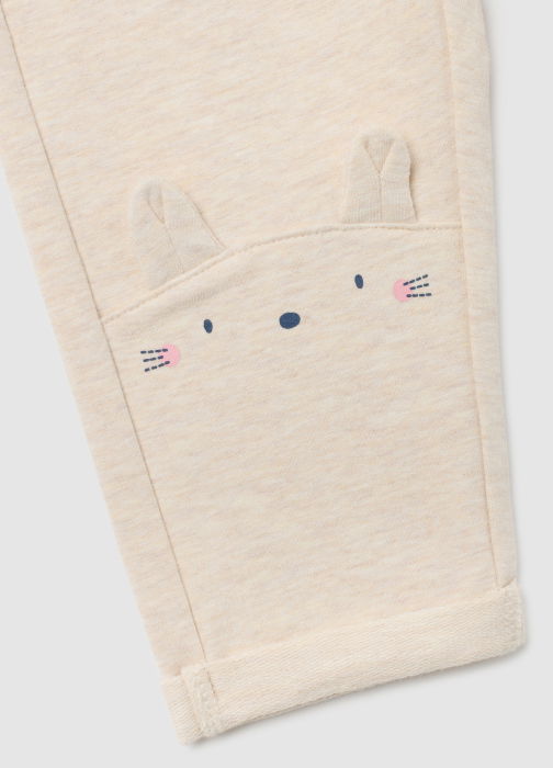 OVS Kids Pantaloni Sport Beige Melange Fete 9-36 Luni [4]