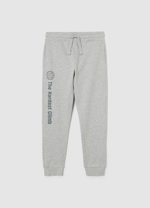 OVS Kids Pantaloni Sport Cu Fleece Gri Deschis Baieti 10-15 Ani [1]