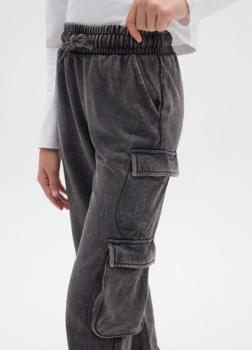 OVS Kids Спортивные Брюки С Флисом Для Девочек Темно-Серые 10-15 Лет [3]