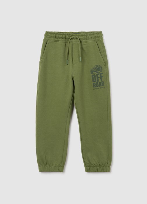 OVS Kids Pantaloni Sport Cu Fleece  Vineyard Green Baieti 3-10 Ani [1]