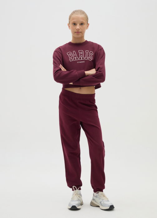 OVS Kids Pantaloni Sport Windsor Wine Fete 10-15 Ani [1]