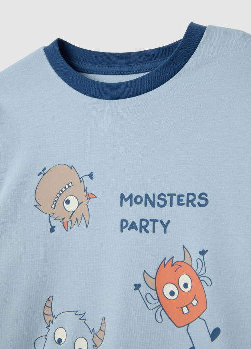 OVS Kids Pijama Blue/Lt Blue Baieti 3-10 Ani [3]