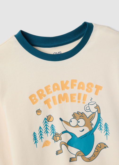 Pijama Maneca Lunga Alba/Blue Baieti 3-10 Ani [3]