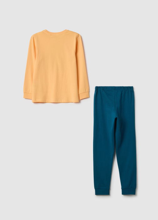 OVS Kids Pijama Maneca Lunga Orange/Blue Baieti 3-10 Ani [2]