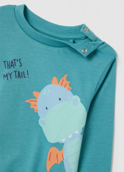 OVS Kids Pijama Pastel Turquoise Baieti 9-36 Luni [4]