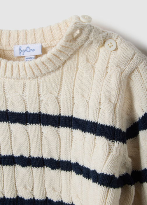 OVS Kids Pulover Alb Baieti 9-36 Luni [3]