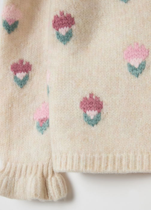 OVS Kids Pulover Beige Melange Fete 9-36 Luni [3]