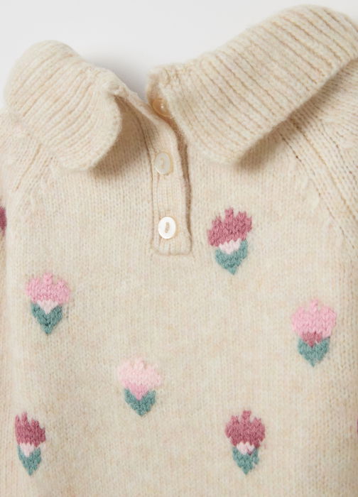 OVS Kids Pulover Beige Melange Fete 9-36 Luni [4]