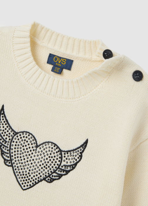 OVS Kids Pulover Blanc De Blanc Fete 3-10 Ani [3]