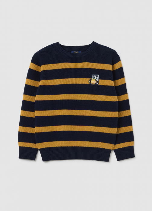 OVS Kids Pulover Blue-Striped Yellow Baieti 3-10 Ani [1]
