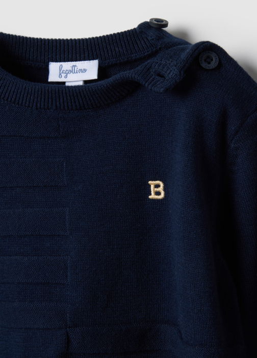 OVS Kids Pulover Dark Blue Baieti 9-36 Luni [3]