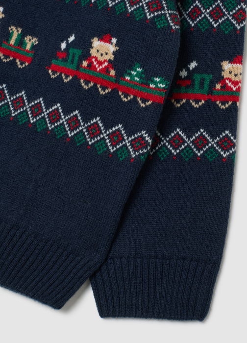 OVS Kids Pulover Dark Blue Baieti 9-36 Luni [4]