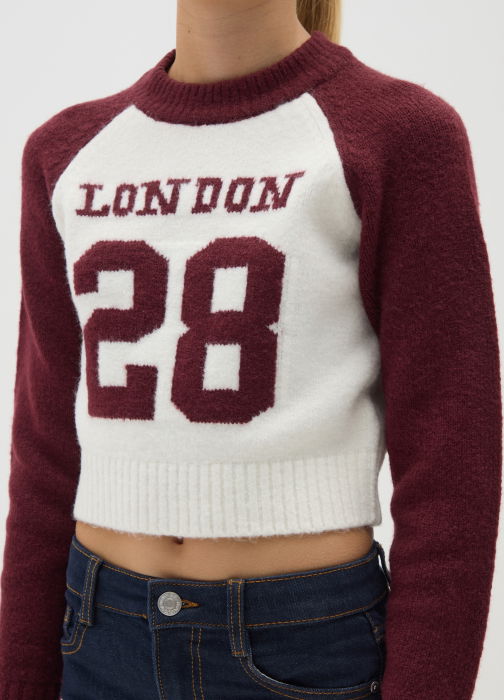 OVS Kids Pulover Off-White/Red Fete 10-15 Ani [3]