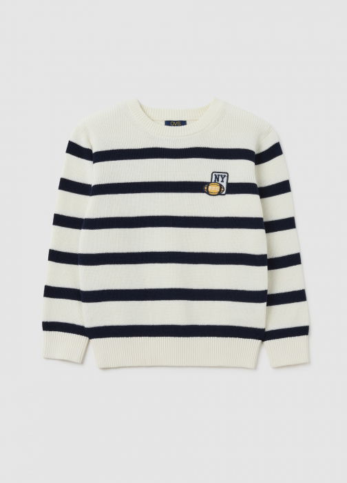 OVS Kids Свитер Для Мальчиков White-Striped Blue 3-10 Лет [1]