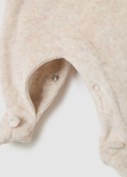 OVS Kids Salopeta Beige Melange Baieti 0-9 Luni [4]