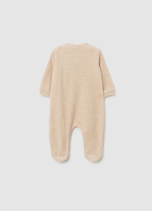 OVS Kids Salopeta Beige Melange Baieti 0-9 Luni [2]