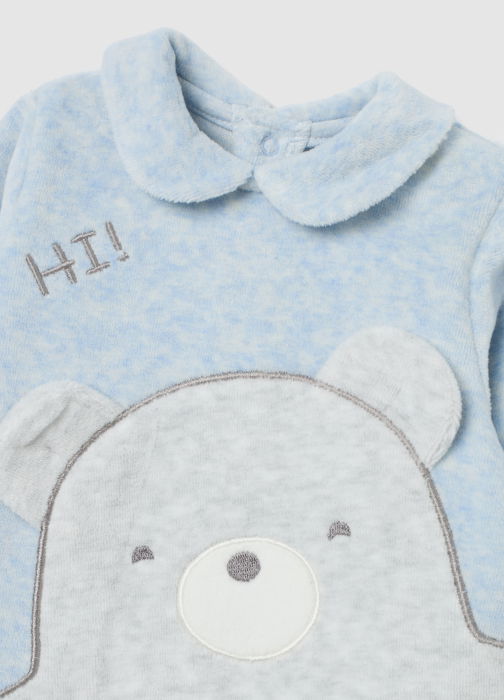 OVS Kids Salopeta Light Blue Melange Baieti 0-9 Luni [3]