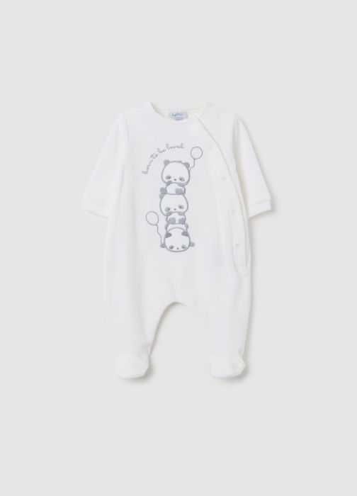 OVS Kids Salopeta Lucent White Baieti 0-9 Luni [1]