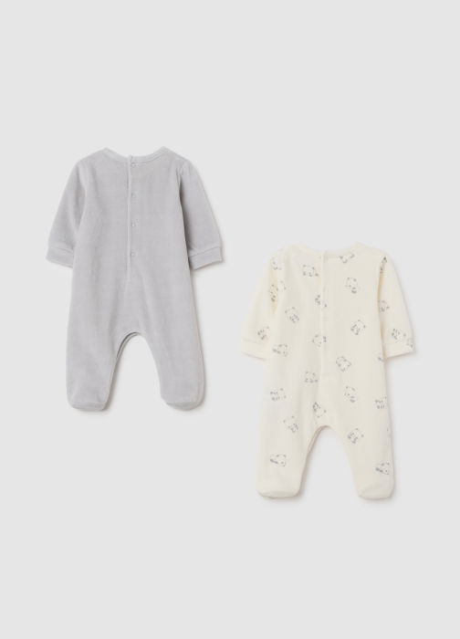 OVS Kids Salopeta-Pijama Gri Baieti 9-36 Luni [2]