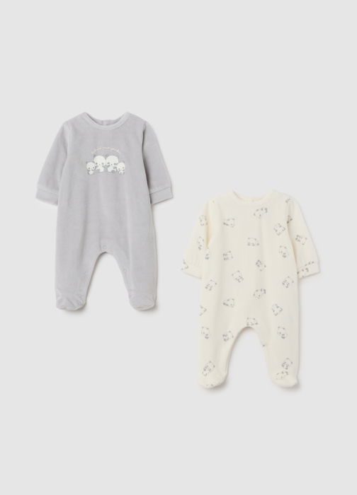 OVS Kids Salopeta-Pijama Gri Baieti 9-36 Luni [1]