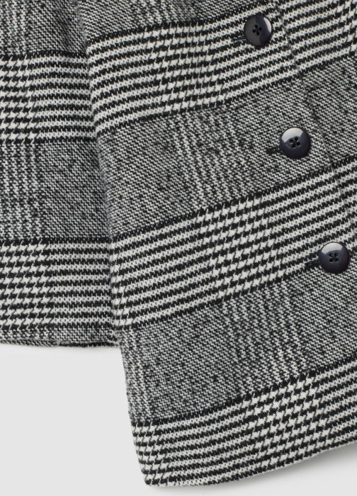 OVS Kids Scurta Black/White Check Fete 3-10 Ani [4]