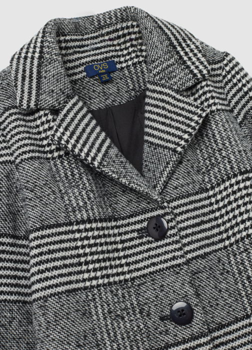 OVS Kids Scurta Black/White Check Fete 3-10 Ani [3]