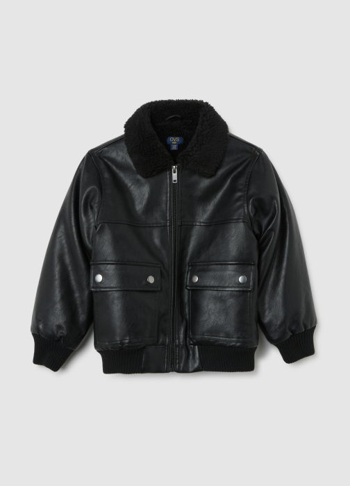 OVS Kids Зимняя Теплая Куртка Для Мальчиков Чёрная 3-10 Лет [1]