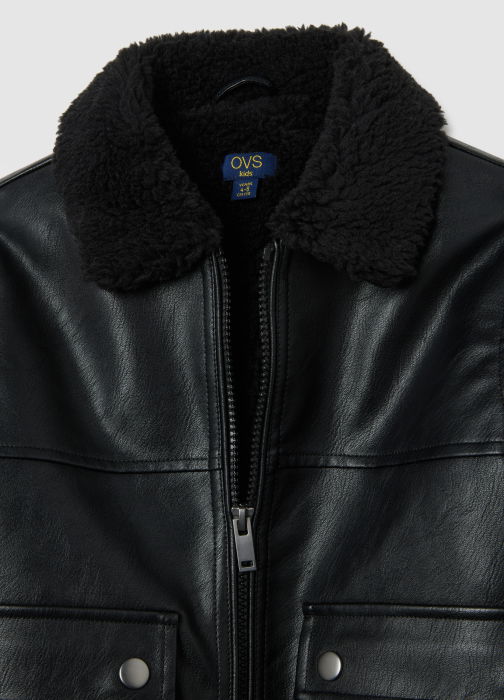 OVS Kids Зимняя Теплая Куртка Для Мальчиков Чёрная 3-10 Лет [3]