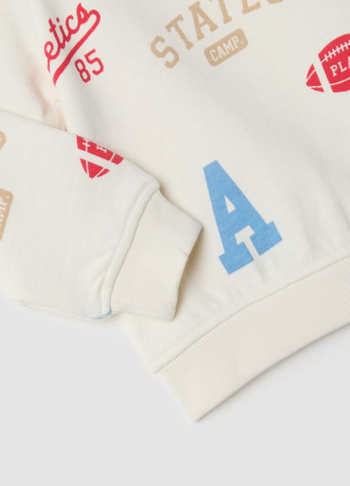 OVS Kids Set Hanorac+Jogger Alb Baieti 9-36 Luni [4]