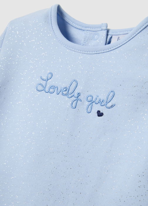 OVS Kids Set Hanorac+Jogger Kentucky Blue Fete 0-9 Luni [4]