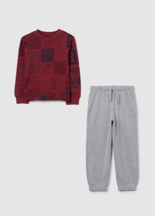 OVS Kids Набор Толстовок+Джоггер Для Мальчиков Ruby Wine 3-10 Лет [1]