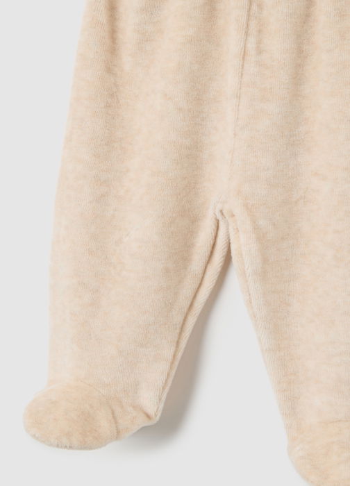 OVS Kids Set Tricou + Pantaloni Beige Melange Baieti 0-9 Luni [3]