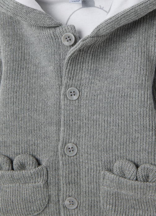 OVS Kids Set Tricou + Pantaloni Gri Baieti 0-9 Luni [3]