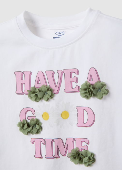 OVS Kids Tricou Bright White Fete 3-10 Ani [3]