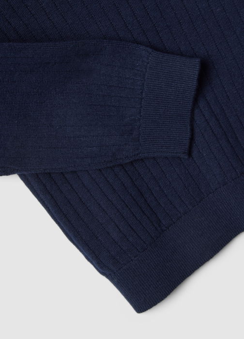 Tricou Polo Maneca Lunga Dark Blue Baieti 9-36 Luni [4]