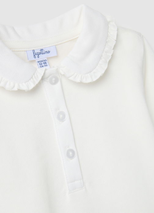 OVS Kids Поло С Длинным Рукавом Для Девочек Lucent White 9-36 Месяцев [4]