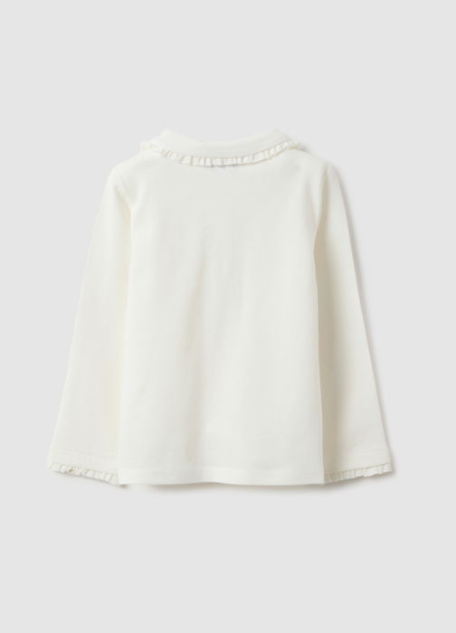 OVS Kids Поло С Длинным Рукавом Для Девочек Lucent White 9-36 Месяцев [2]