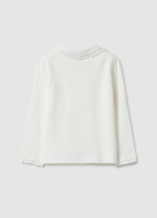 OVS Kids Поло С Длинным Рукавом Для Девочек Lucent White 9-36 Месяцев [2]