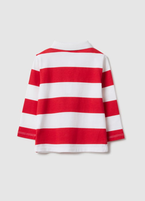 OVS Kids Поло С Длинным Рукавом Для Мальчиков Красный/Белый 9-36 Месяцев [2]