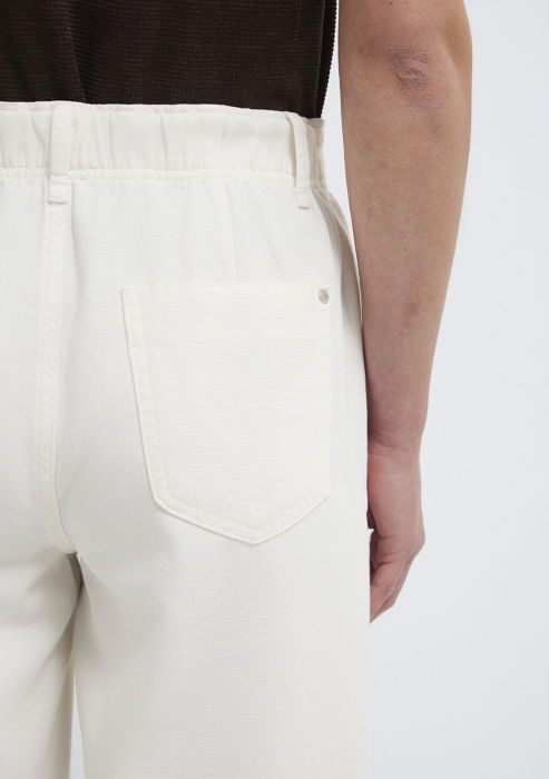 Женские Брюки Белые Carrot [7]