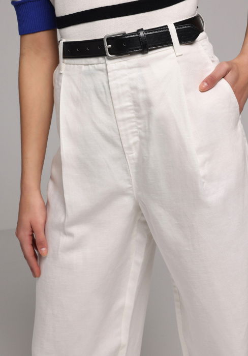 Pantaloni Albi Femei [5]