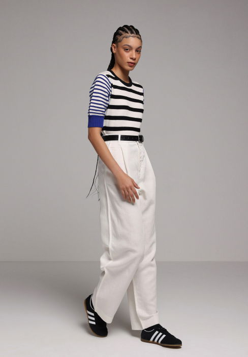 Pantaloni Albi Femei [2]