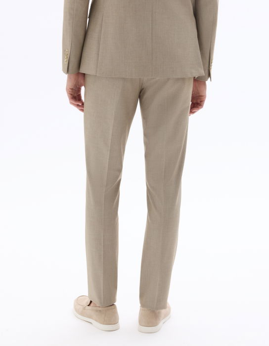 Мужские Брюки Темно-Бежевые Slim [3]