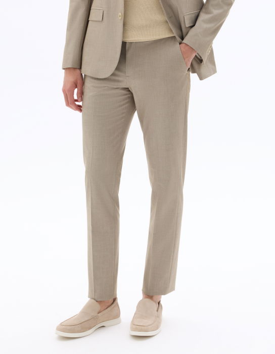 Pantaloni Bej Închis Slim Barbati [2]