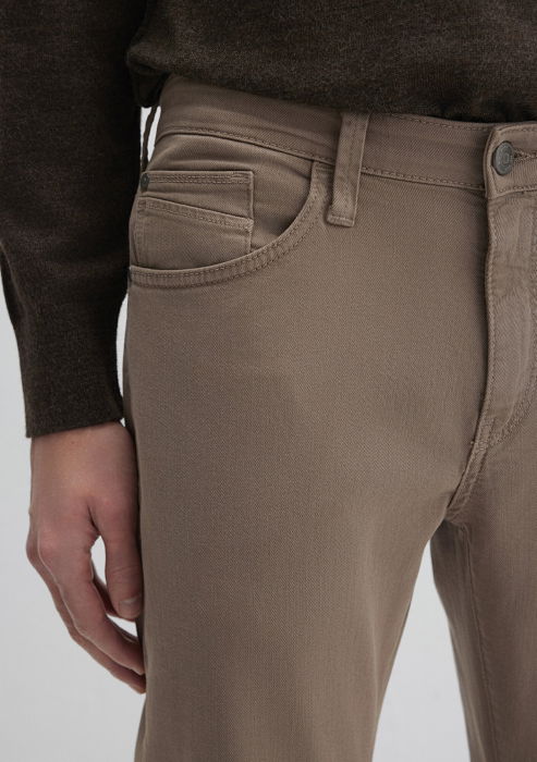 Pantaloni Bej Slim Straight Barbati [6]