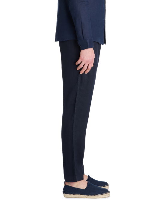 Мужские Брюки Темно-Синие Straight [4]