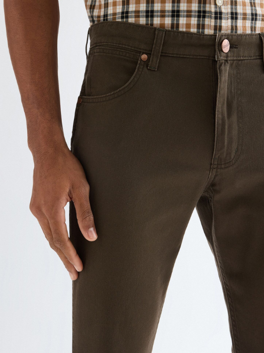 Pantaloni Cafenii Regular Straight Barbati [4]