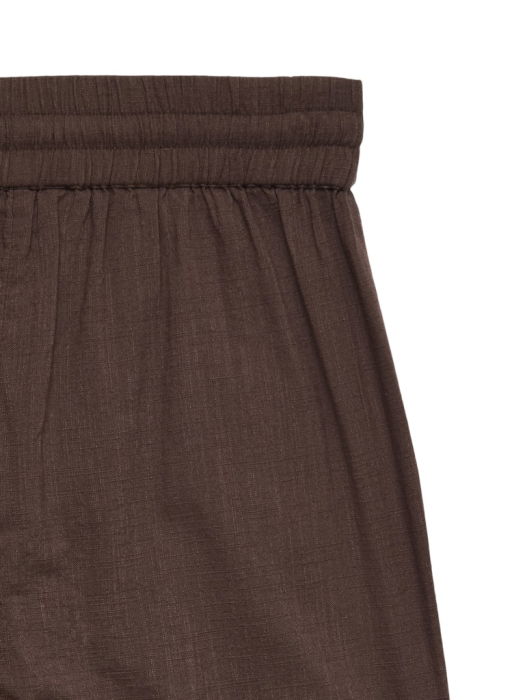 Pantaloni Cafenii  Wide Leg Femei [5]